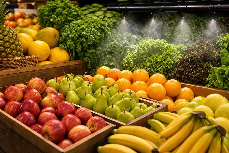 Feira de frutas frescas